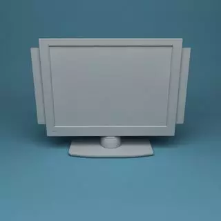 Eletronics LCD TV Television Free 3D model