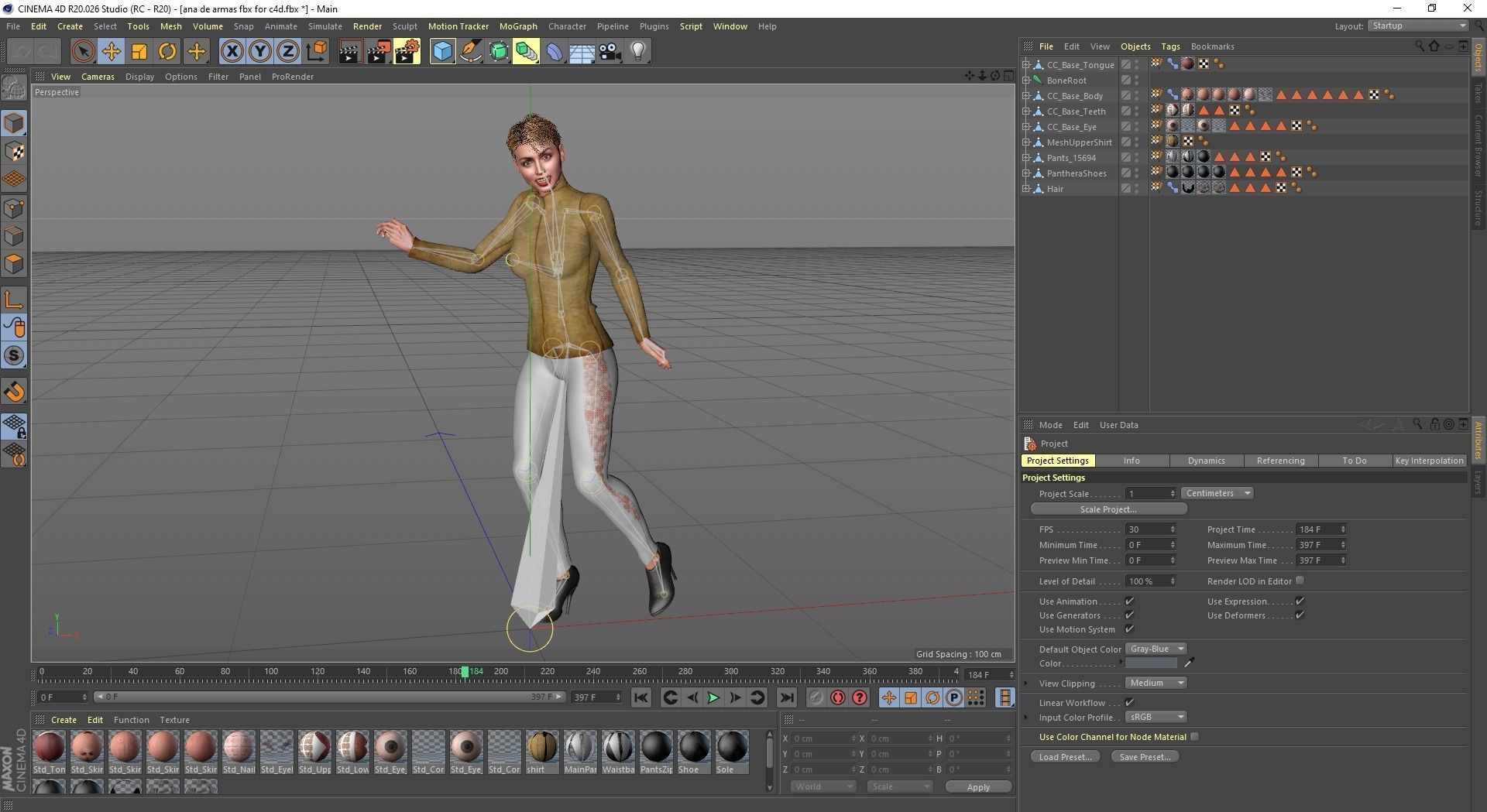 ana de armas  3D design Ready for animation 3D model 3D model_7