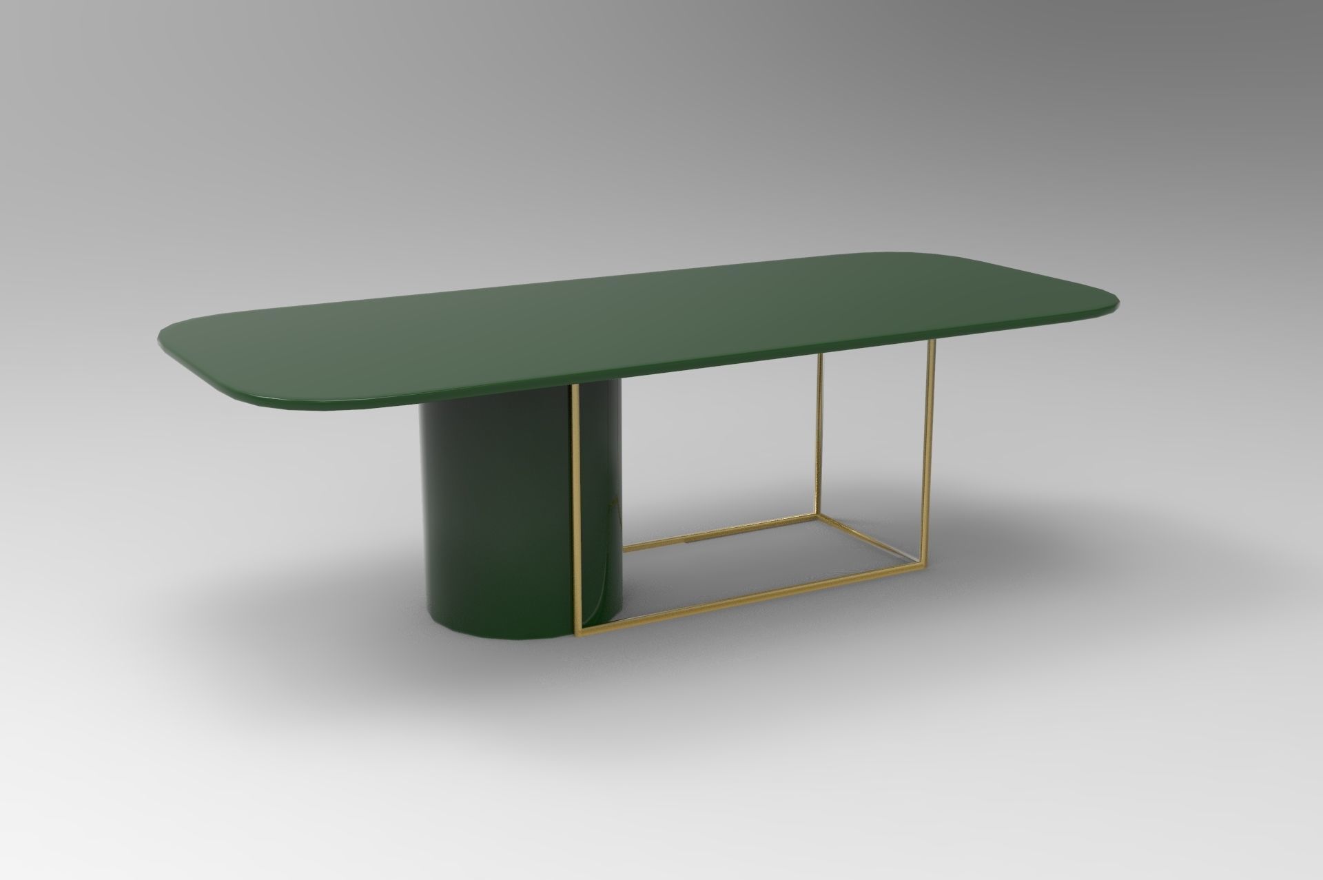 Dinning Table Low-poly 3D model_8