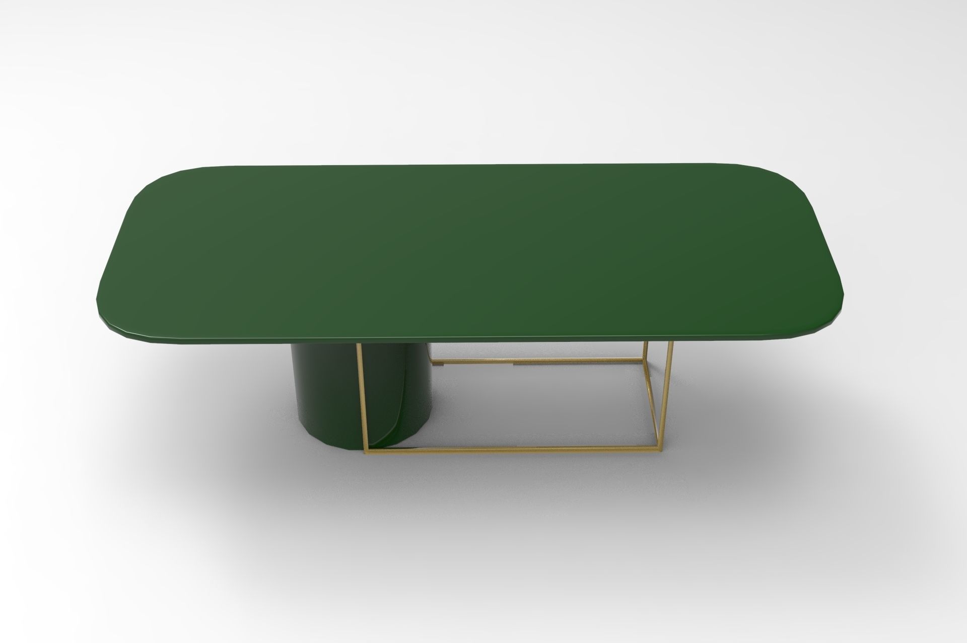 Dinning Table Low-poly 3D model_3