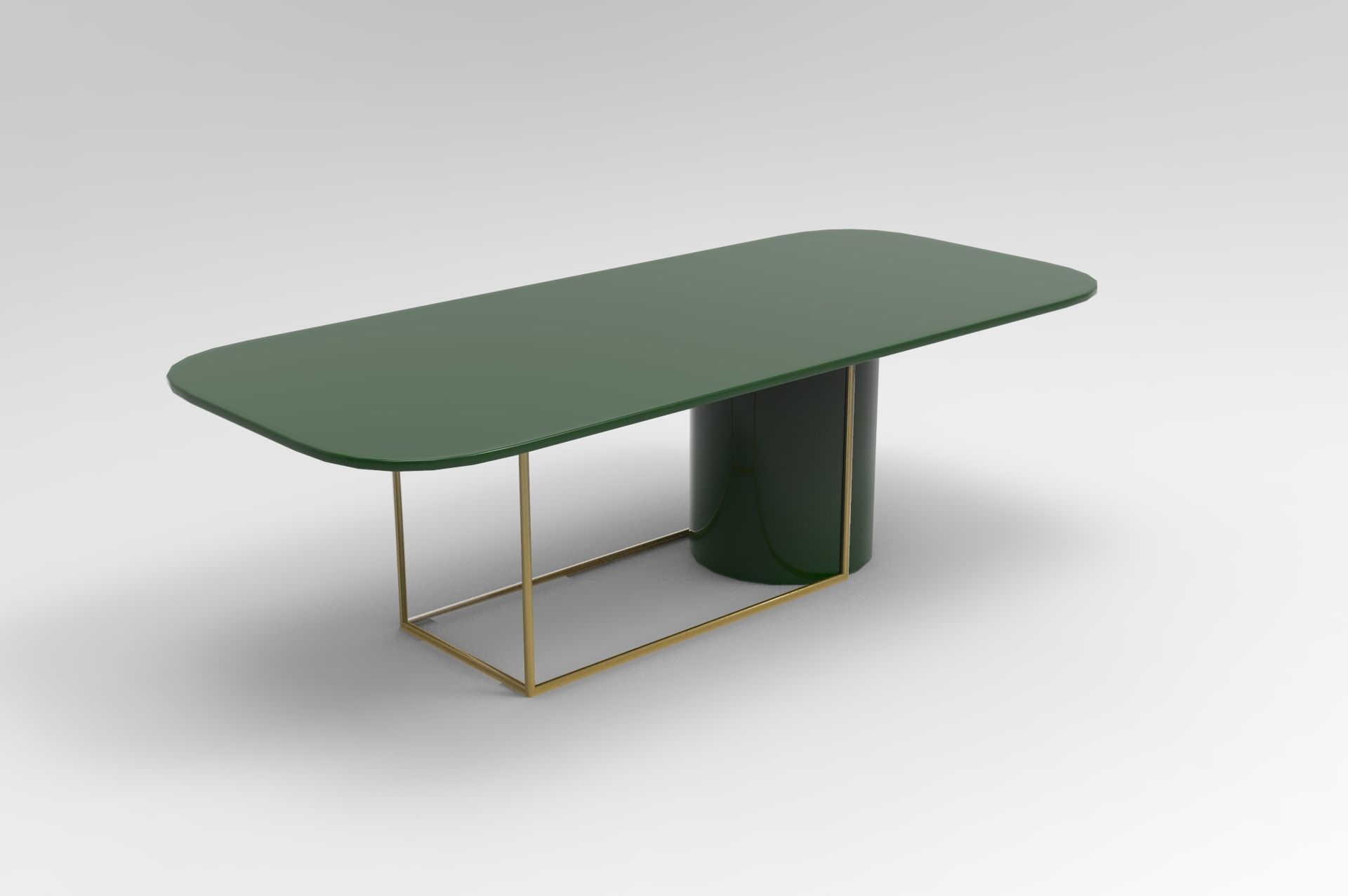 Dinning Table Low-poly 3D model_1