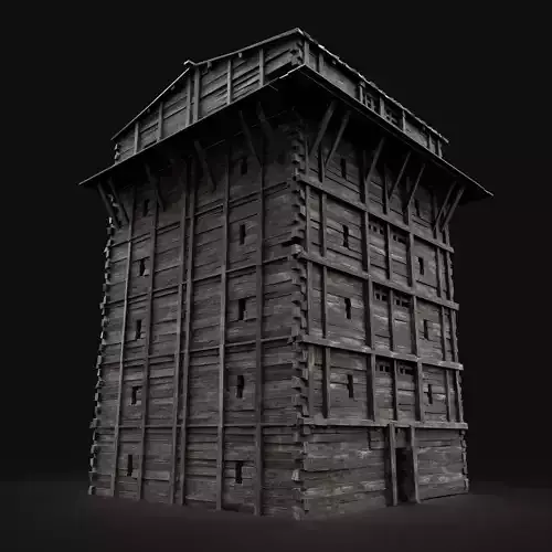 MEDIEVAL WATCHTOWER SCOUT TOWER VILLAGE GUARD WAREHOUSE BUILDING