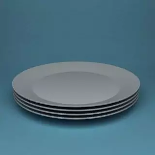 Kithcen Utensil PLATES Free 3D model