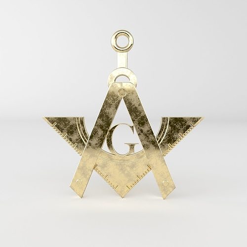 Masonic pendant 03 3D print model