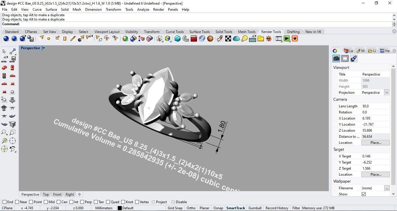 Ring CC Bea 3D print model_7