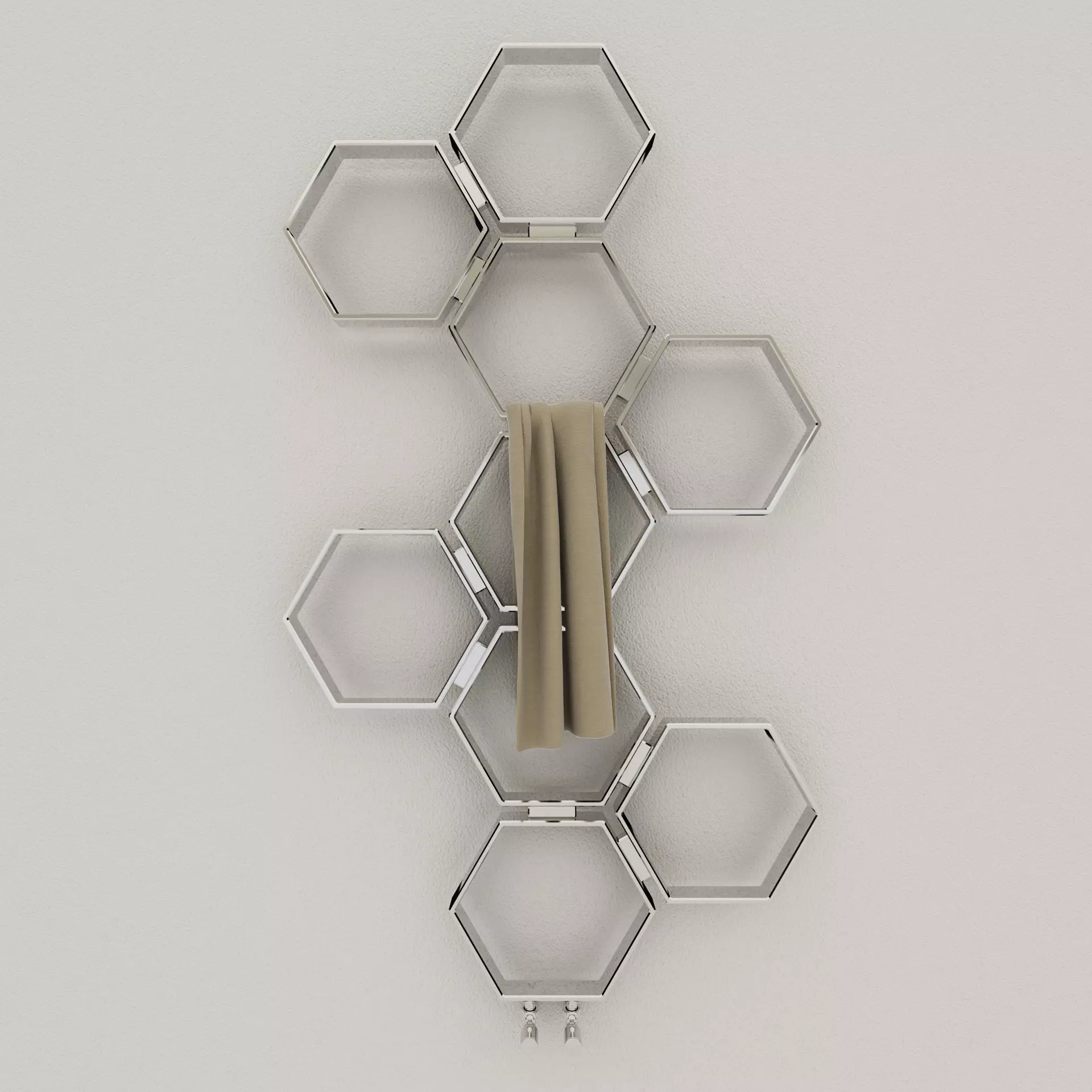 Bathroom radiator - Aeon Honeycomb 3D model