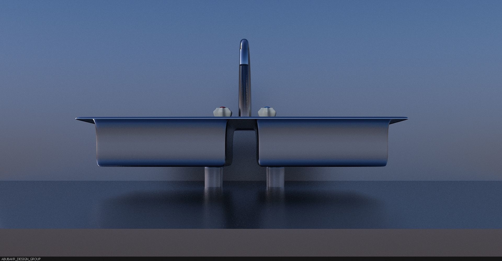 Sink for washing 3D print model_6