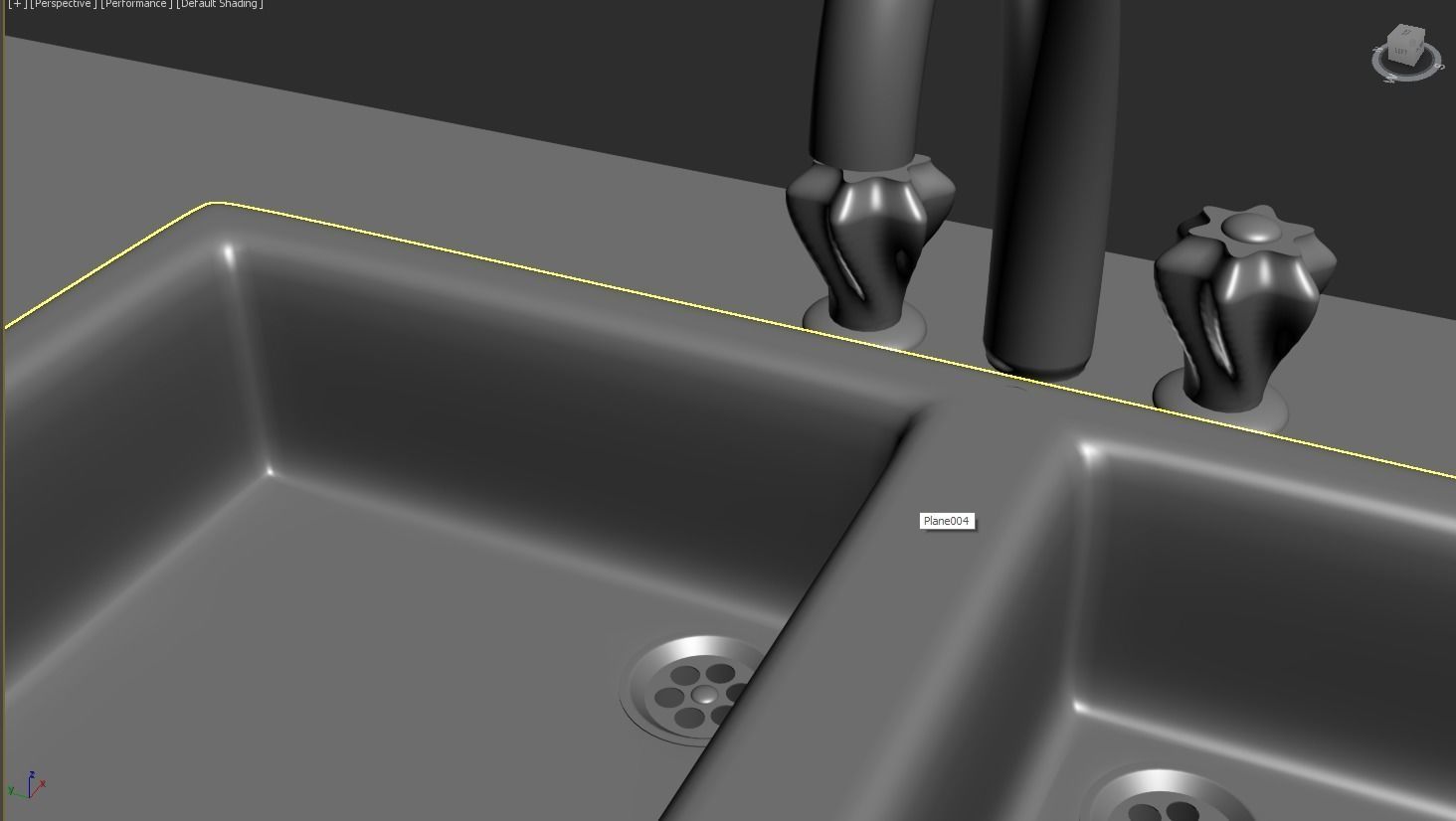 Sink for washing 3D print model_5