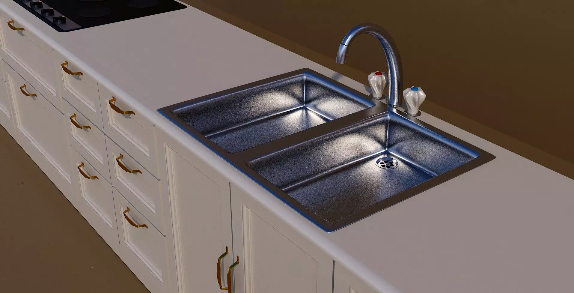 Sink for washing 3D print model_0