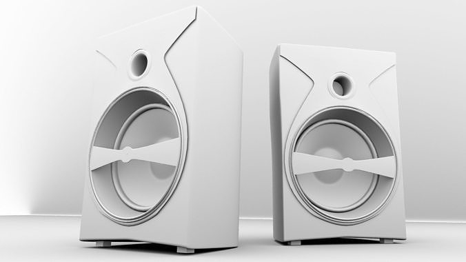 Sound System Audio Speakers Set 3D model 3D model