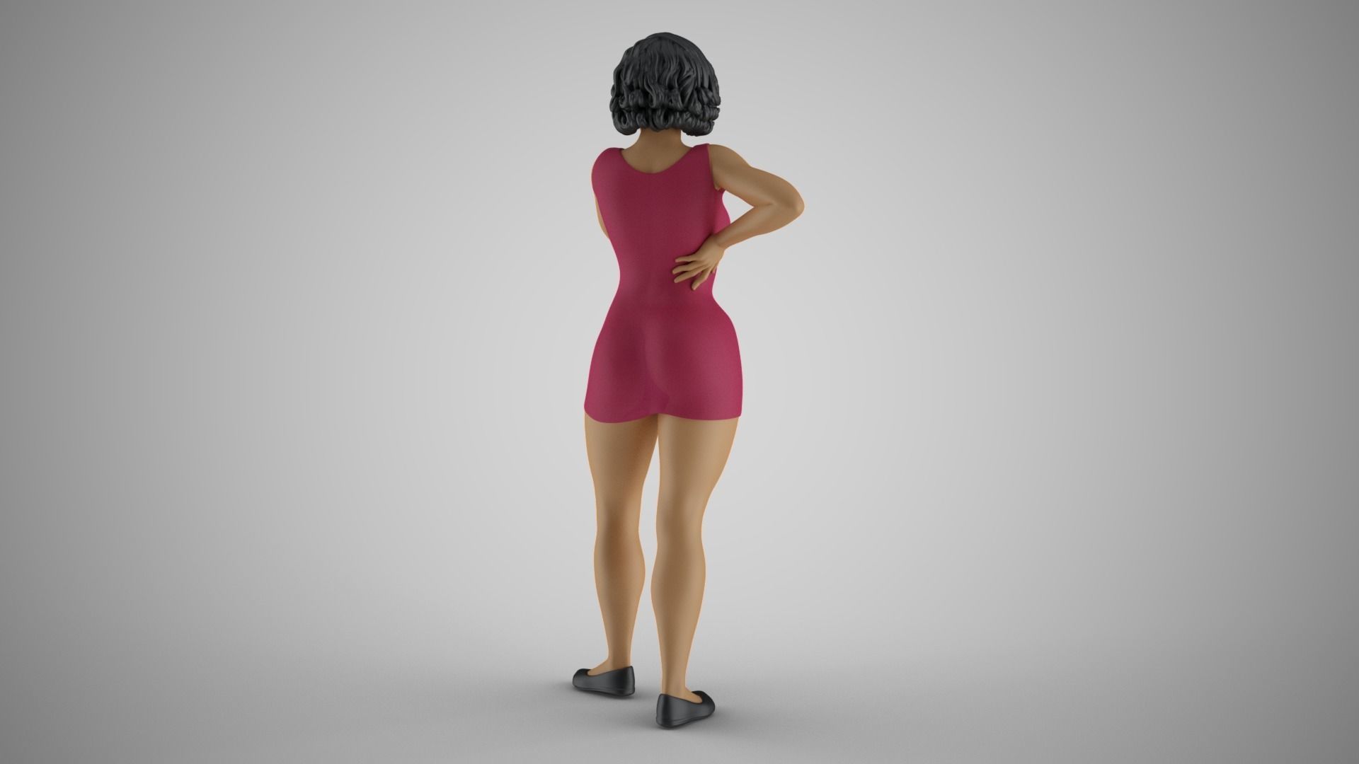 Girl Watching Over 3D print model_6