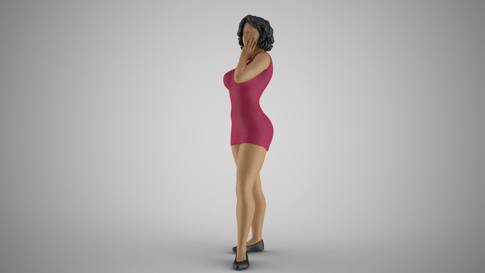 Girl Watching Over 3D print model_9