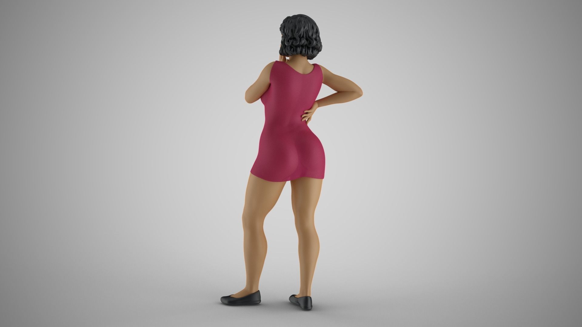 Girl Watching Over 3D print model_7