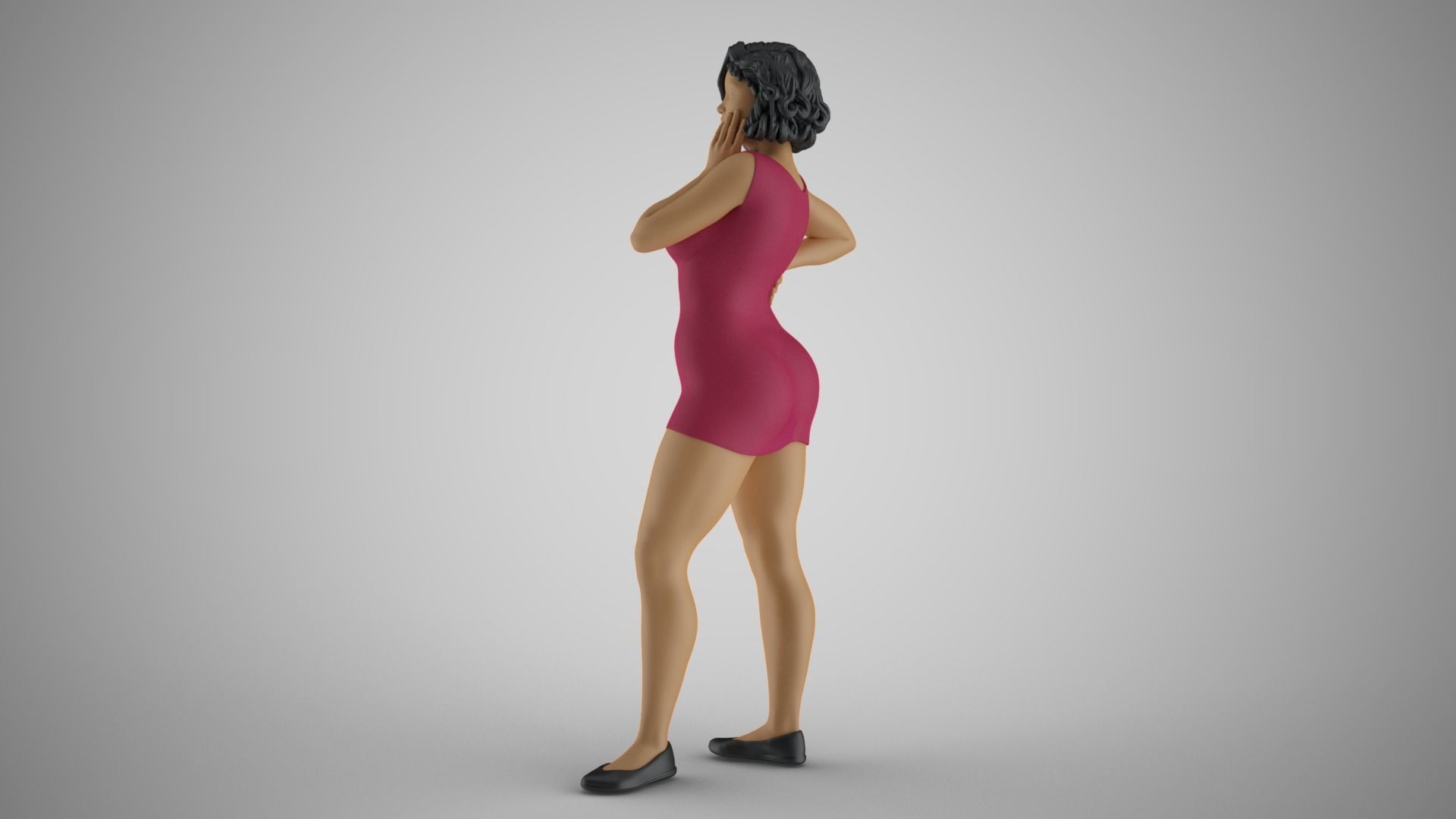 Girl Watching Over 3D print model_8