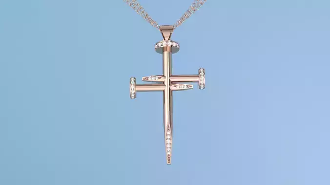 nail pendant cross