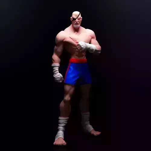 Sagat - Street fighter - For 3D Printring