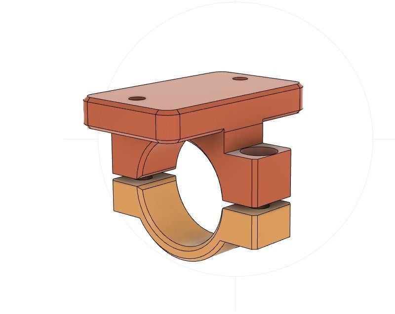 HOUR METER HOLDER 3D print model_3