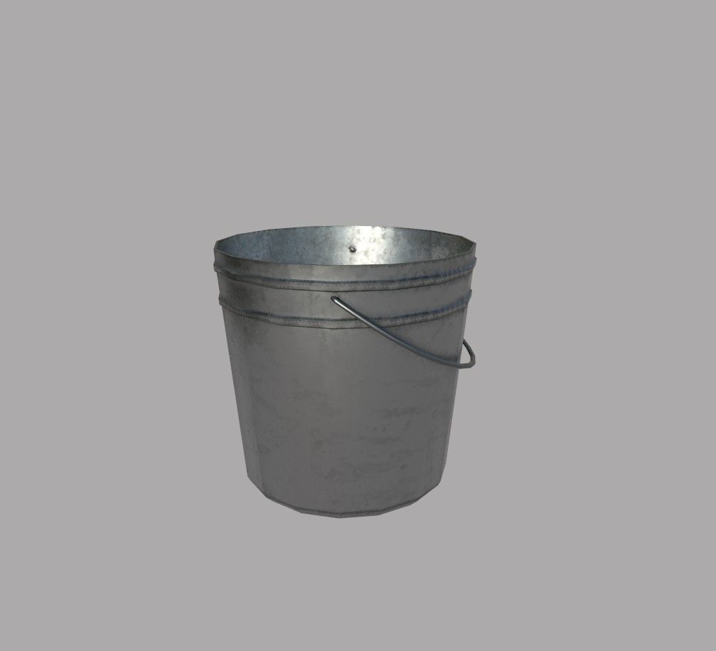 Medieval Well A Low-poly 3D model_13