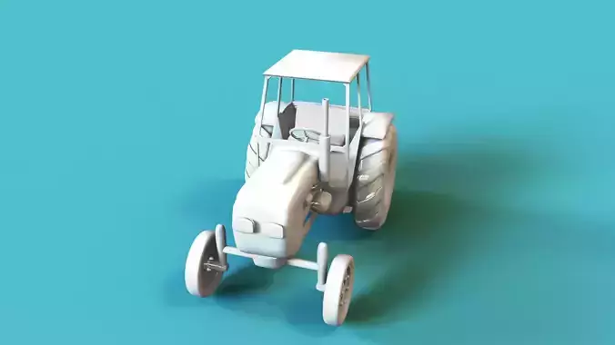 Tractor Low Poly