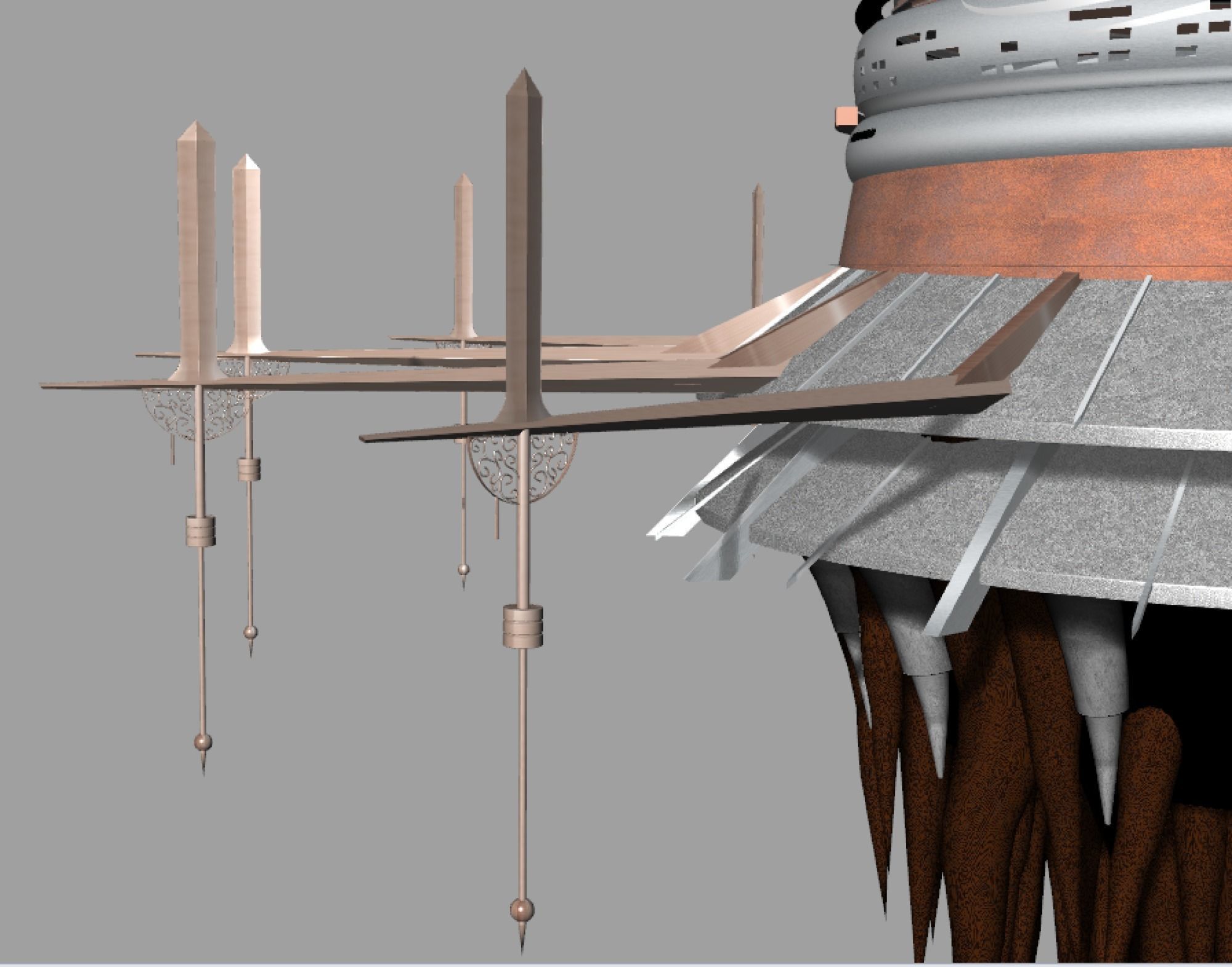 Aincrad SAO model 3d Low-poly 3D model_4