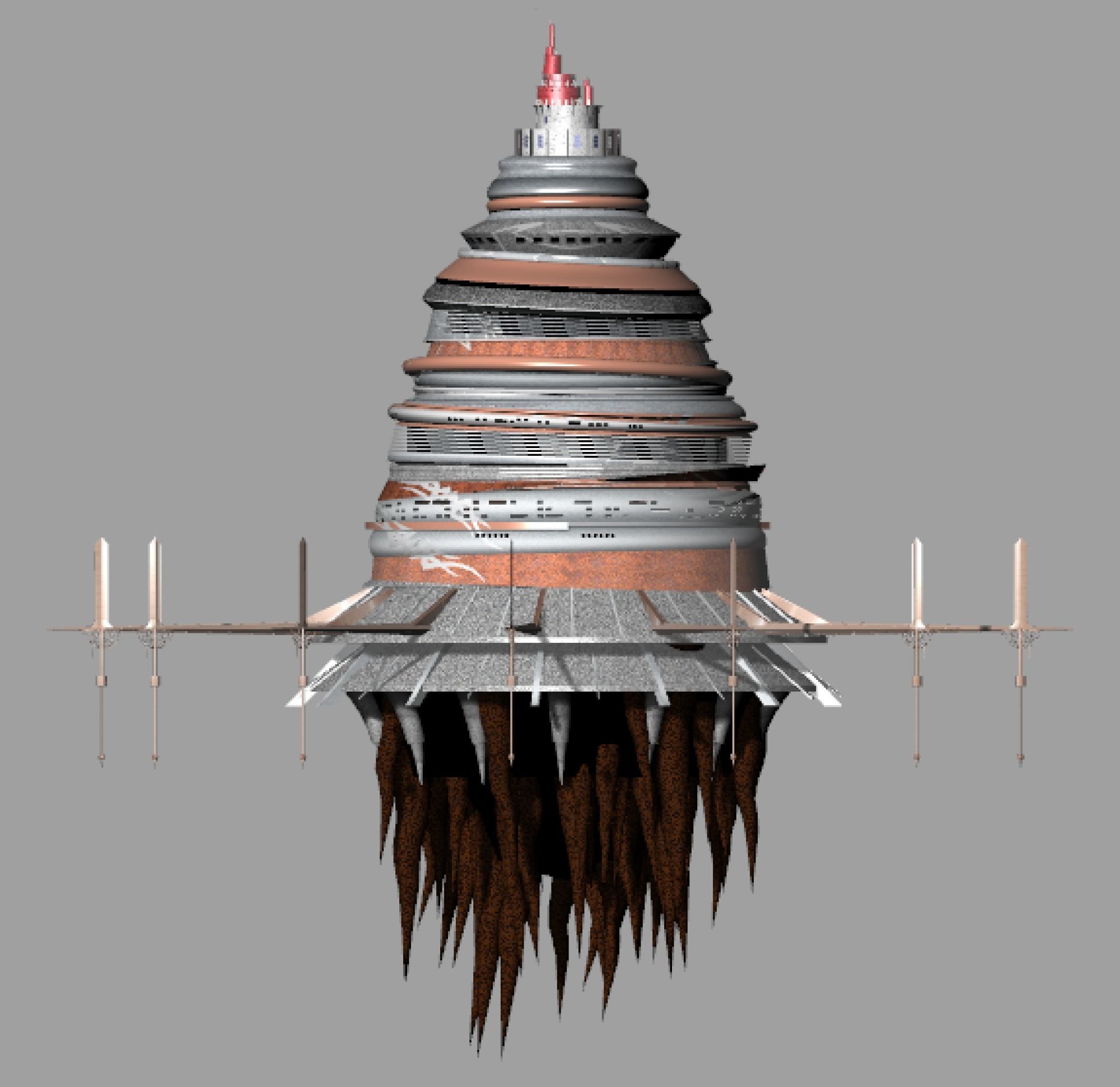 Aincrad SAO model 3d Low-poly 3D model_2