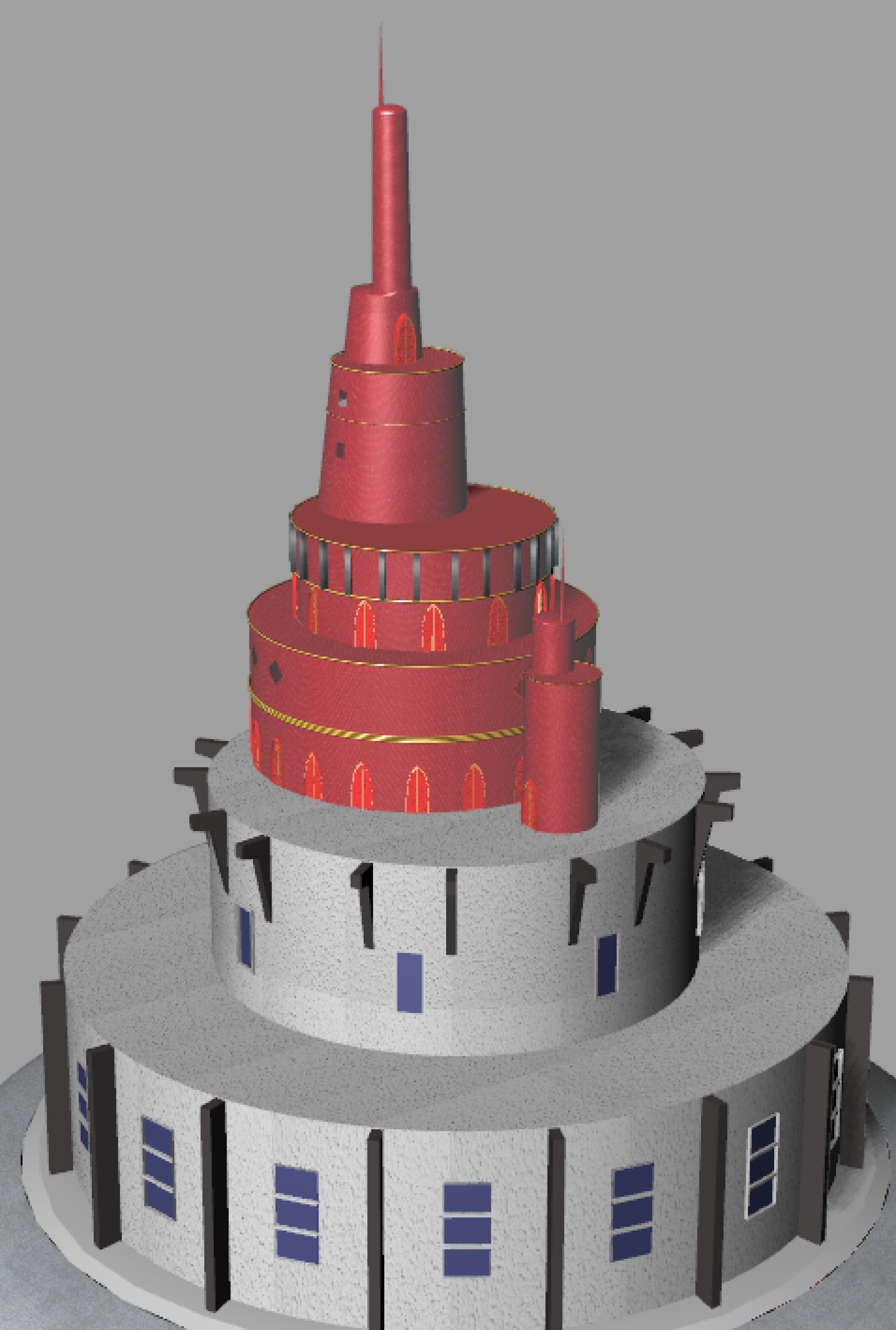Aincrad SAO model 3d Low-poly 3D model_5