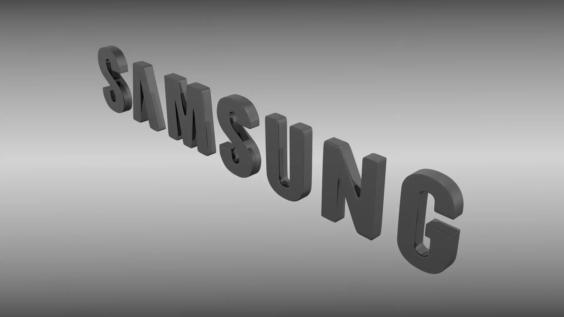 Samsung logo 3D model_0