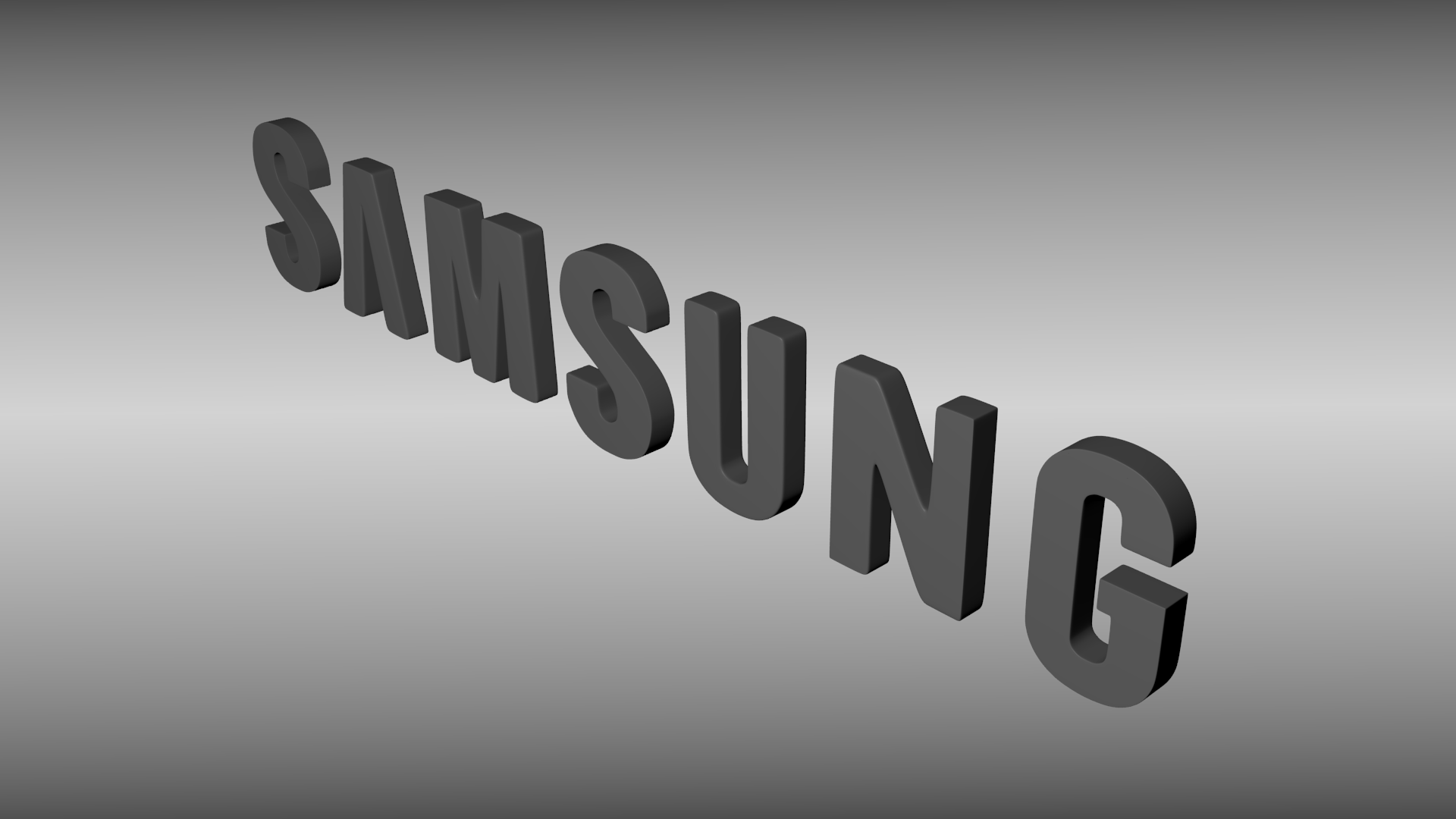 Samsung logo 3D model_3