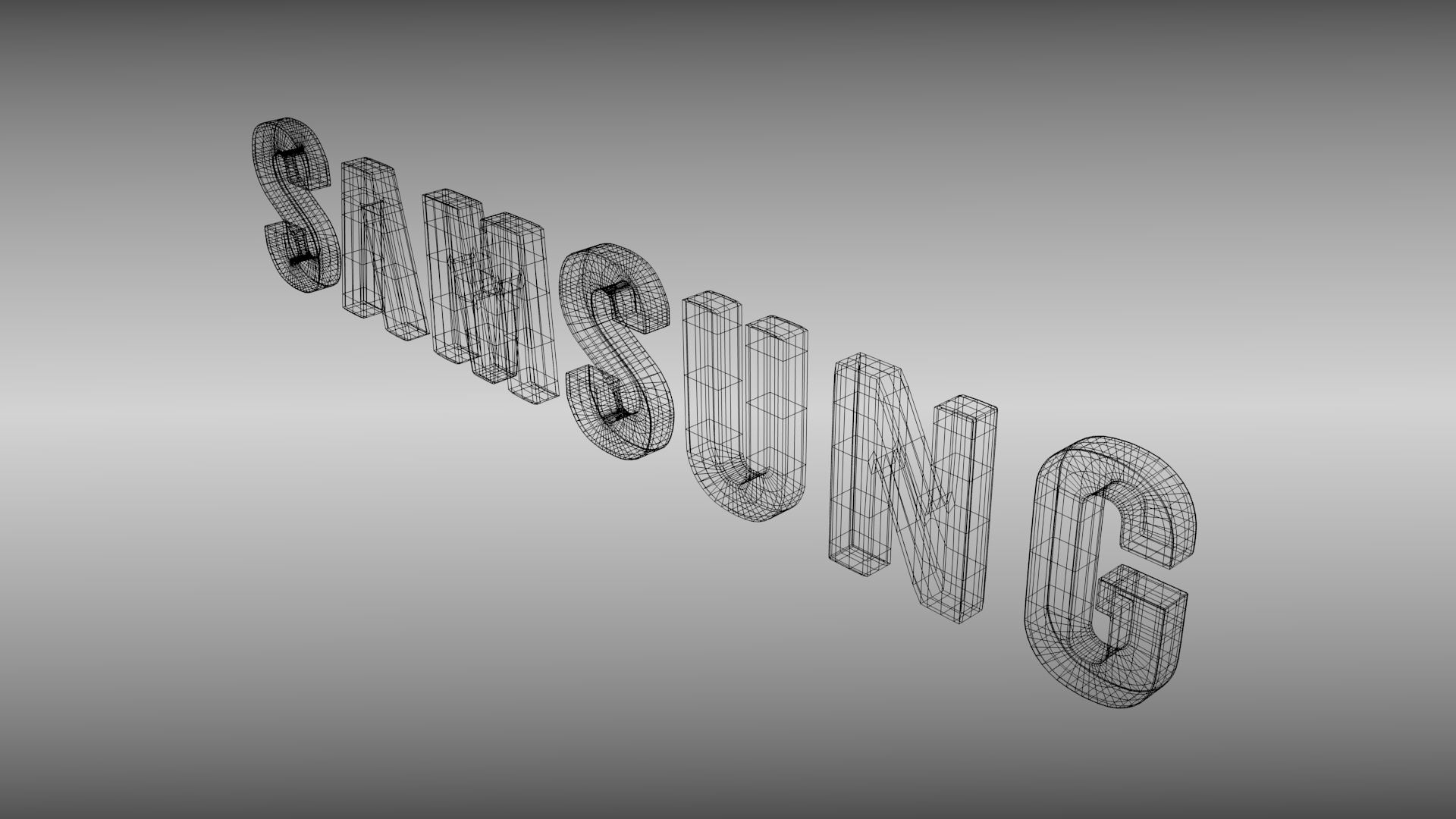 Samsung logo 3D model_5