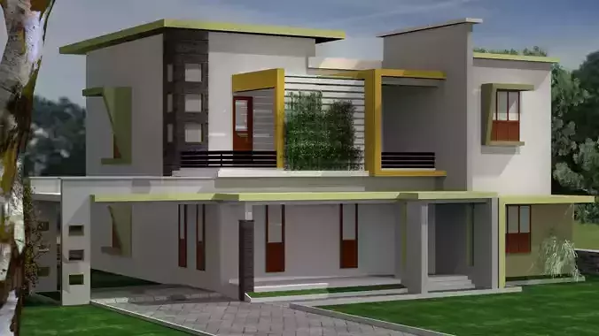 Modern House 3D Model 