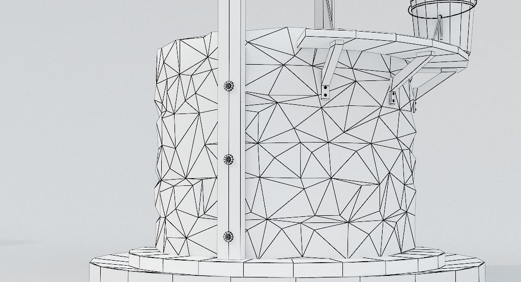 Medieval Well B Low-poly 3D model_17