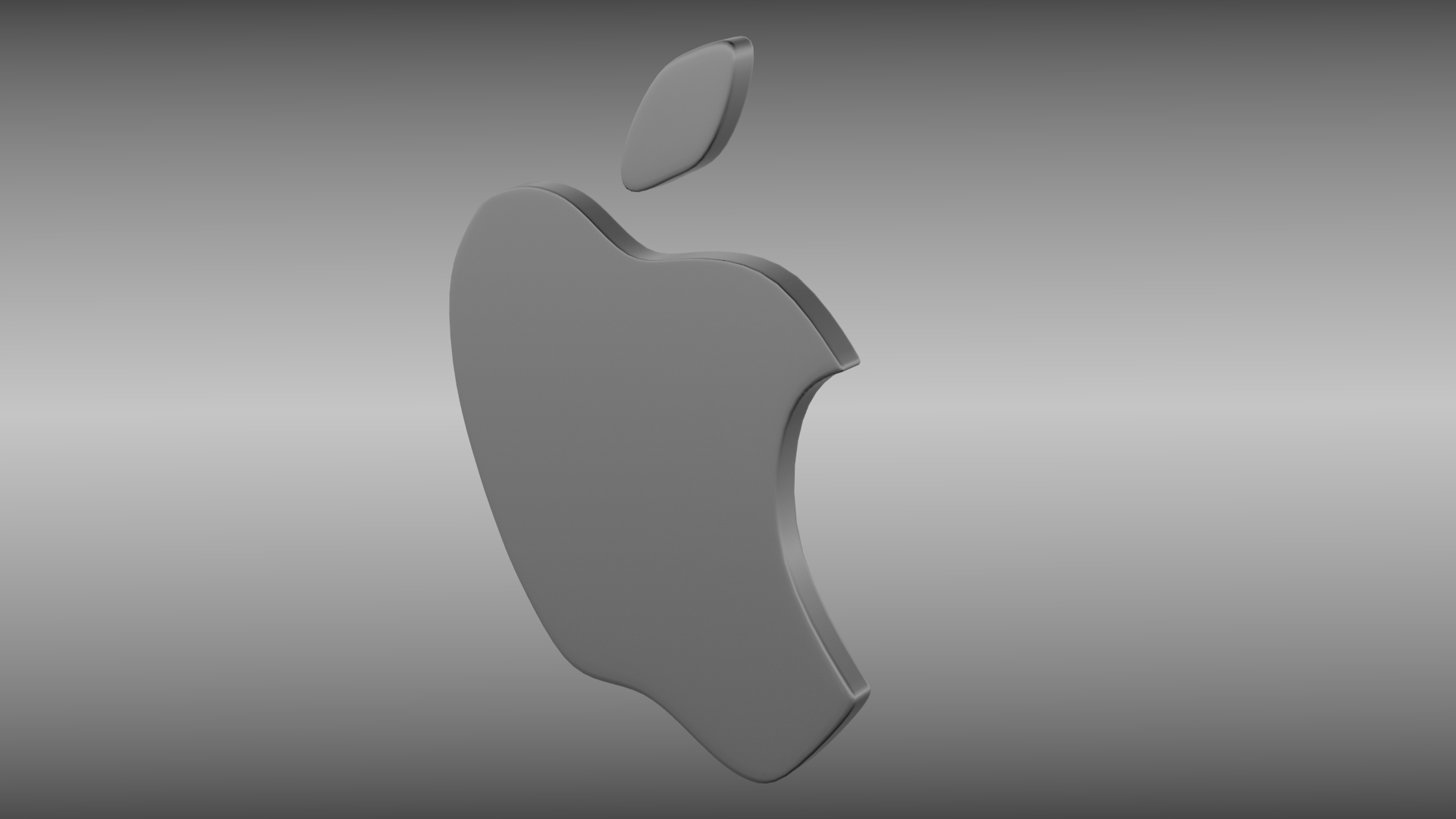 Apple logo 3D model_1
