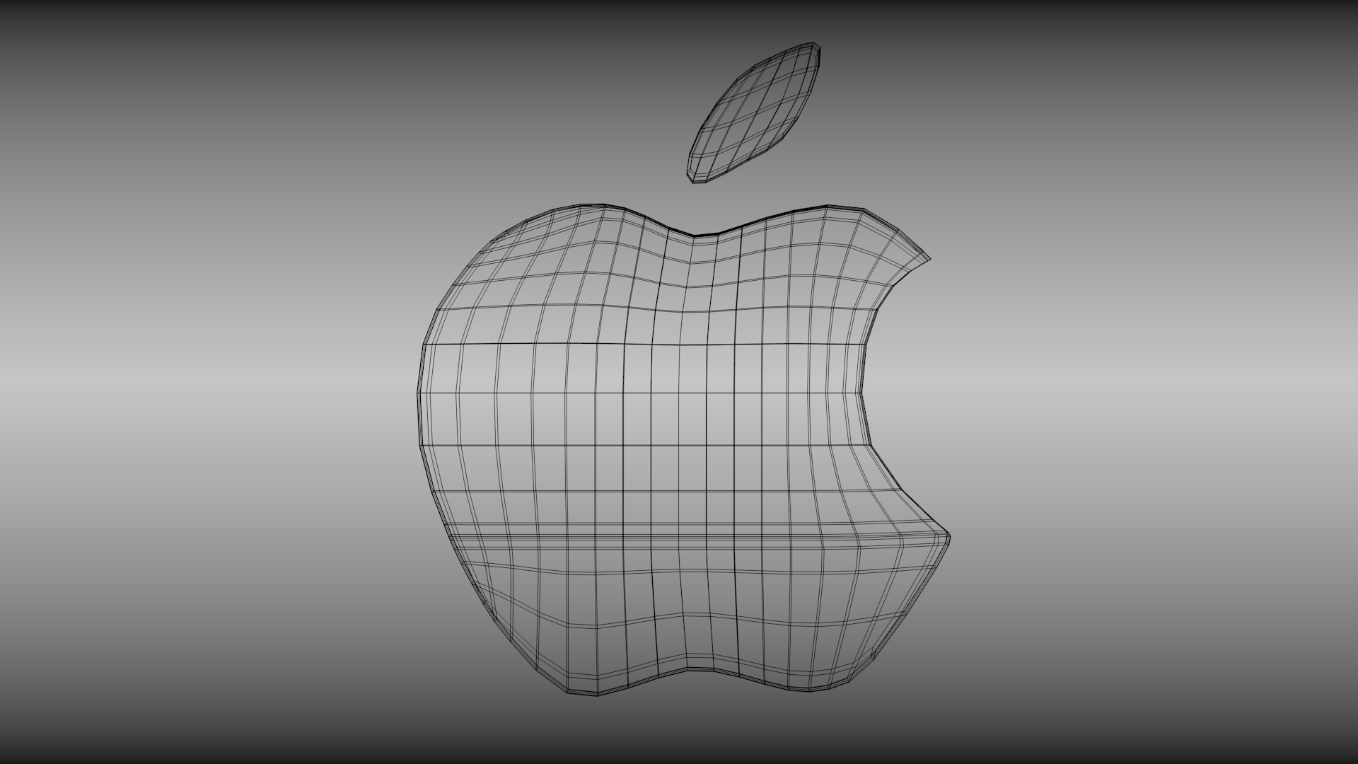 Apple logo 3D model_5