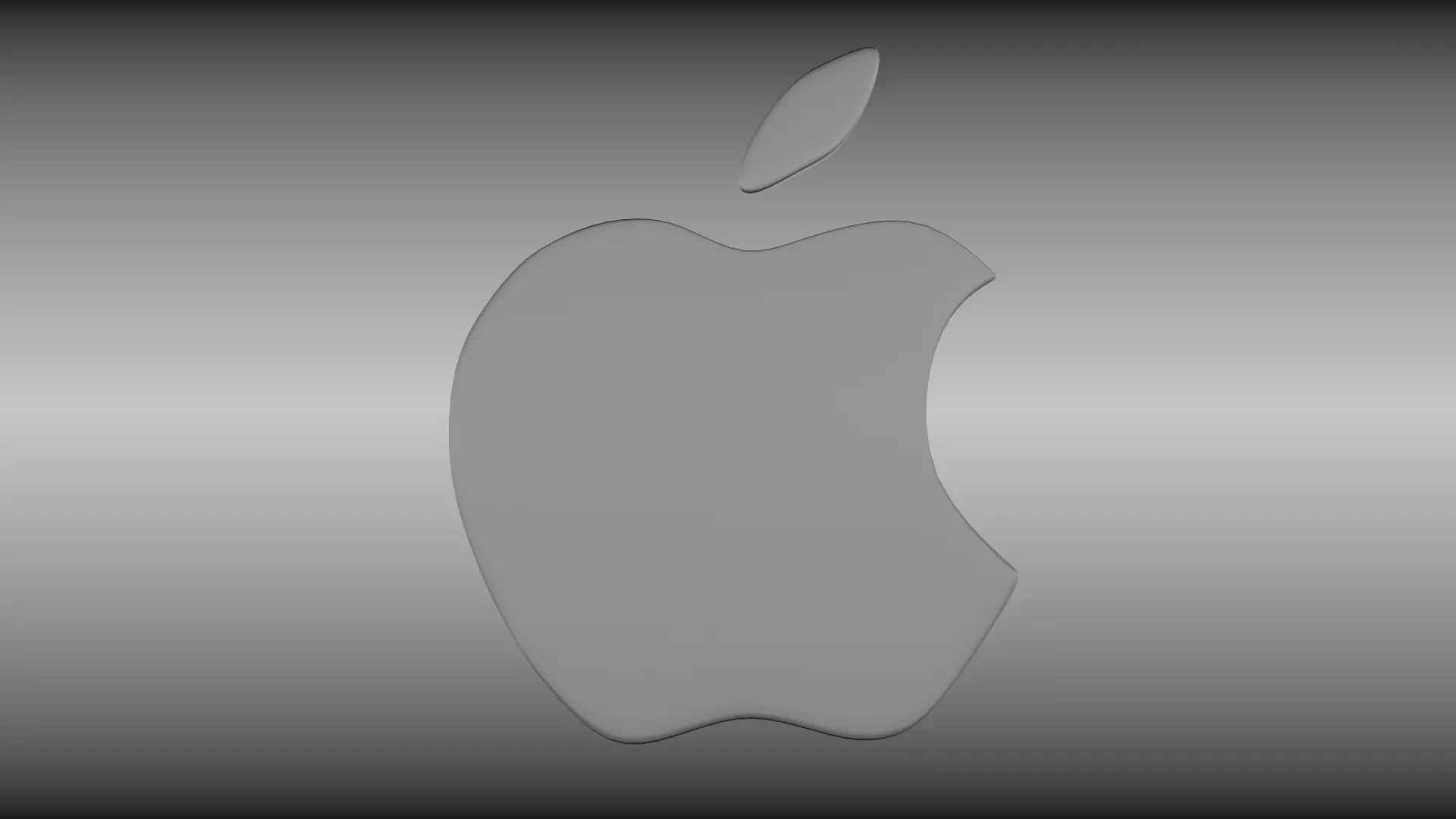 Apple logo 3D model_0