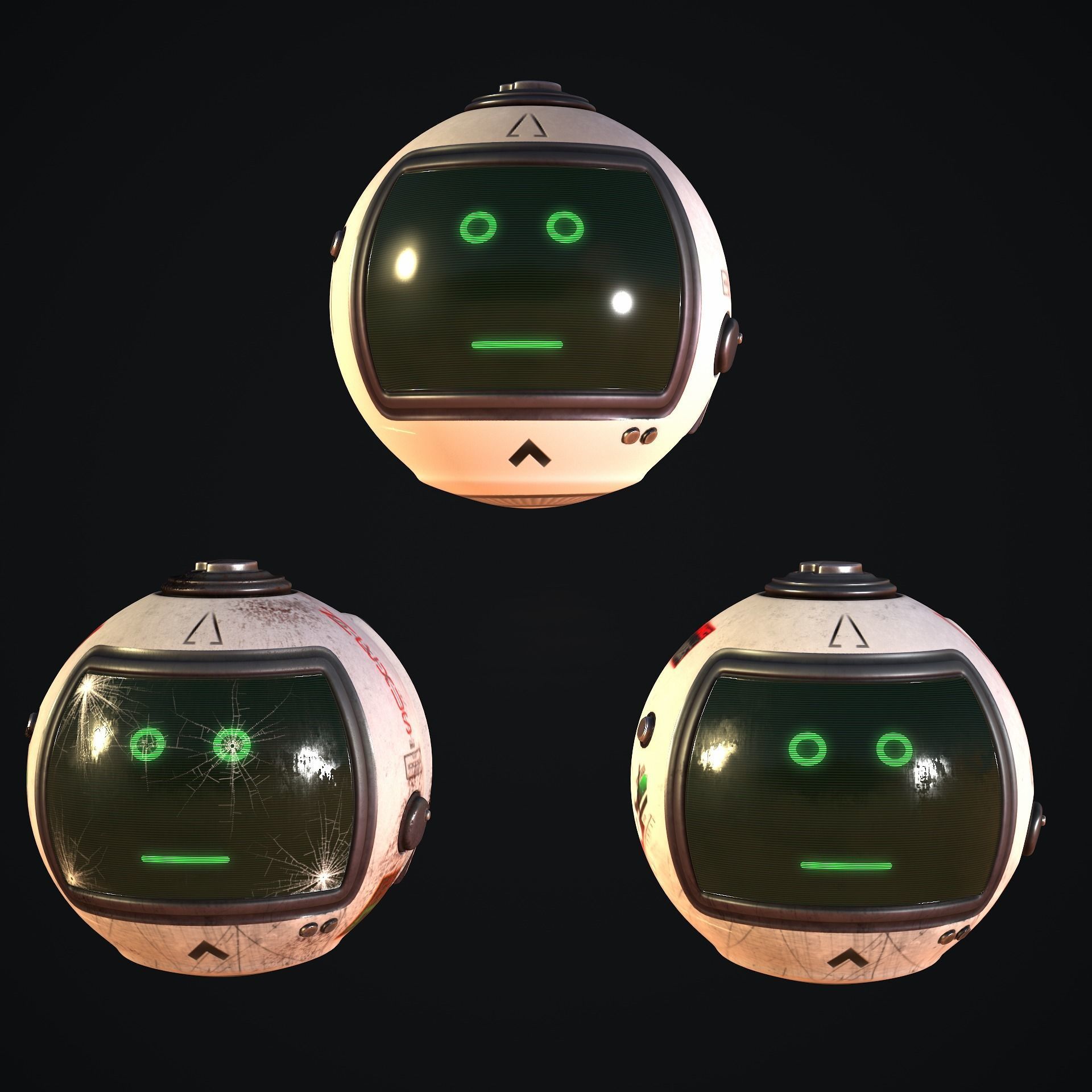 Sci-Fi Drone - White Devil 3D model_10