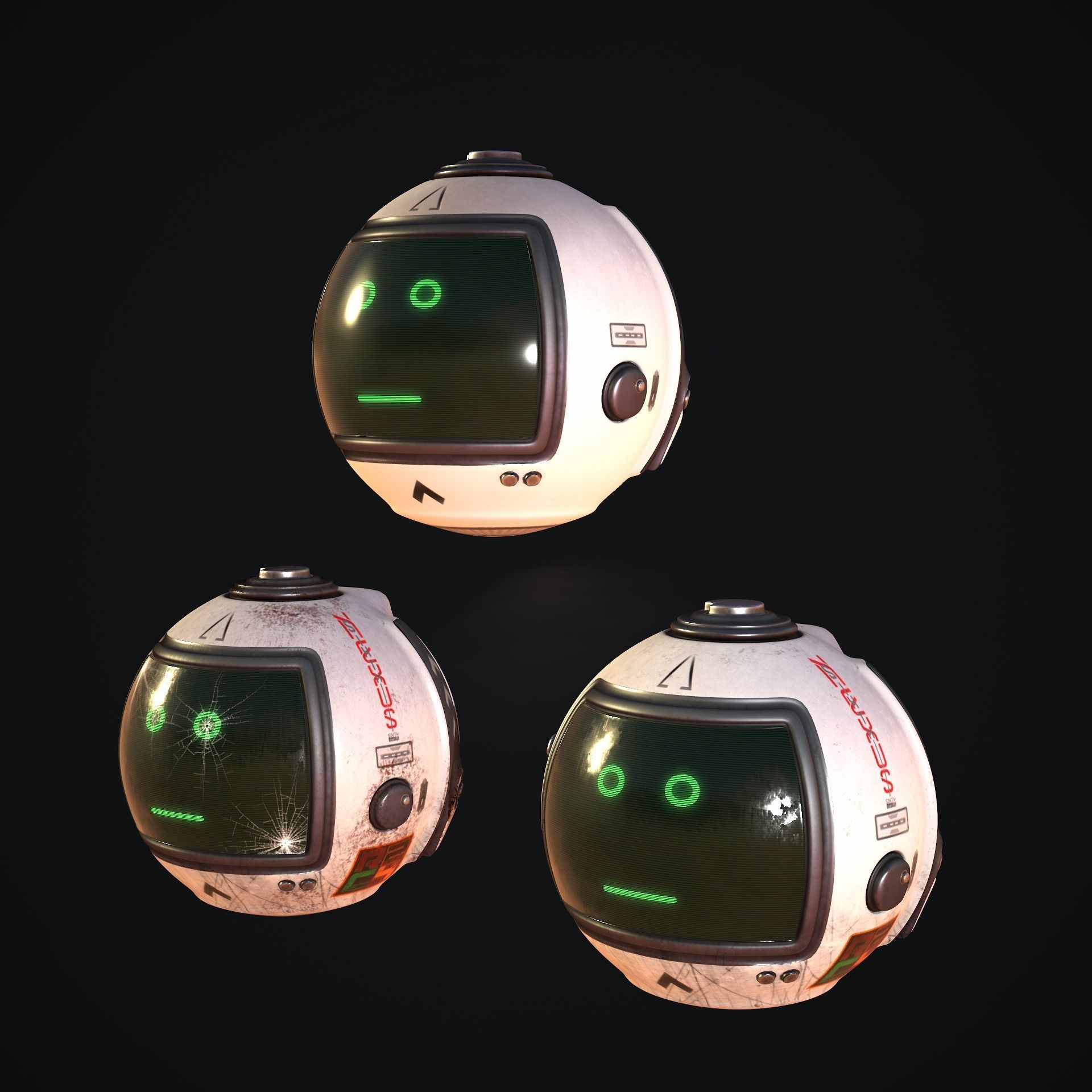 Sci-Fi Drone - White Devil 3D model_6