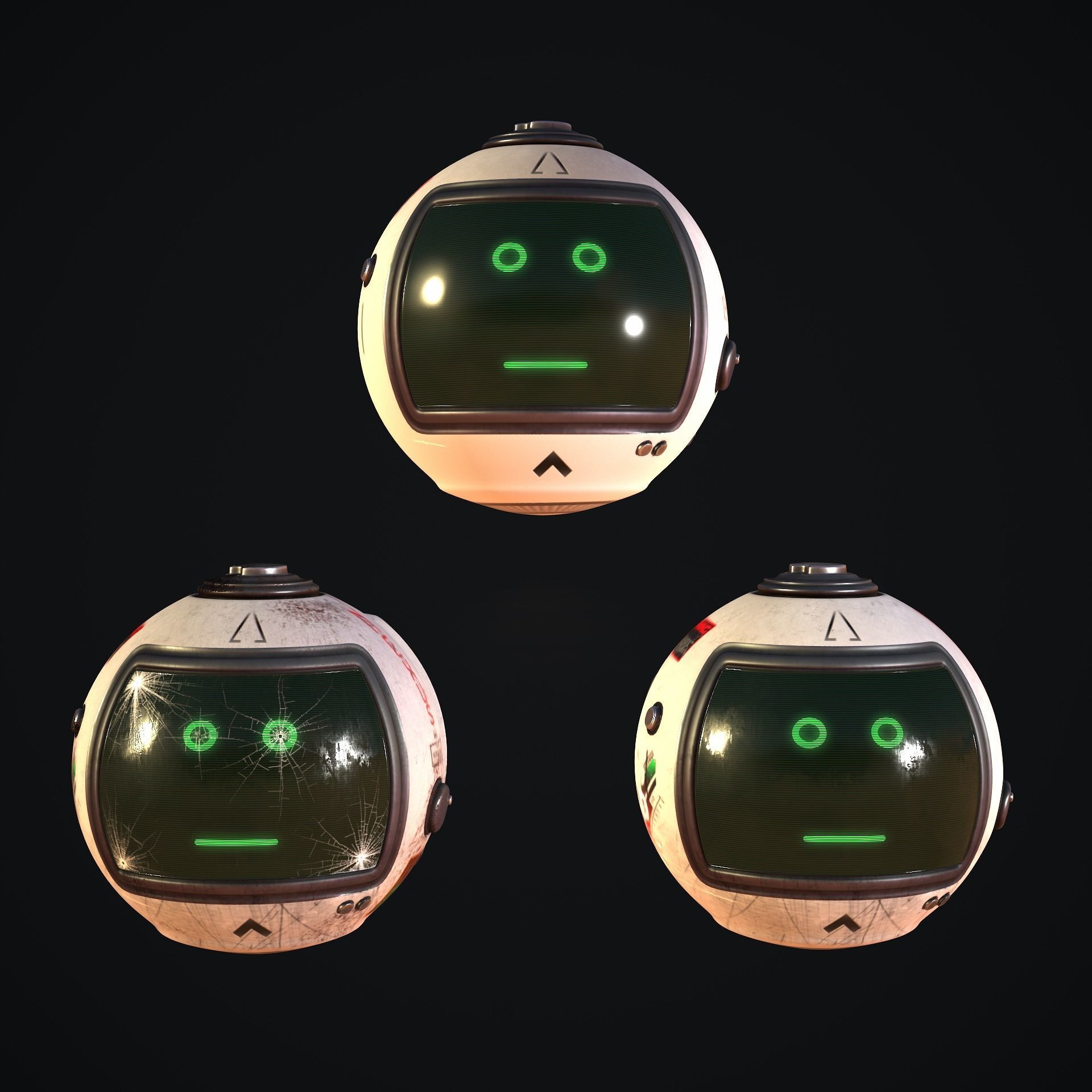 Sci-Fi Drone - White Devil 3D model_4