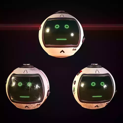 Sci-Fi Drone - White Devil 3D model