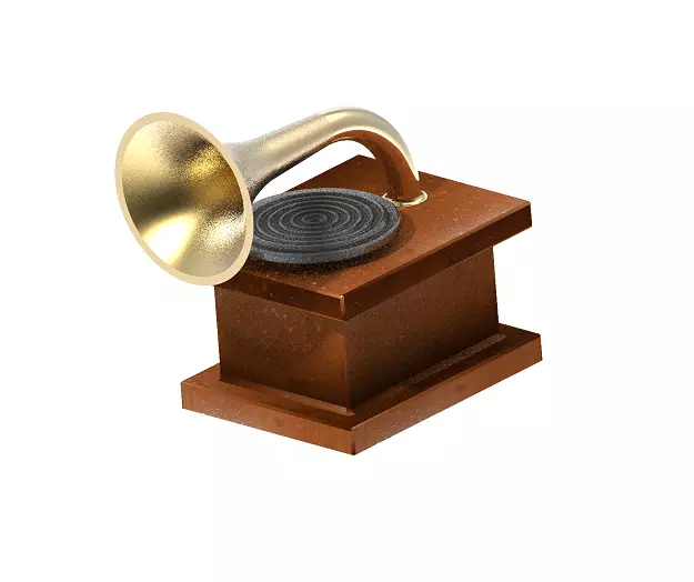 Gramophone Toy 3D print model_0