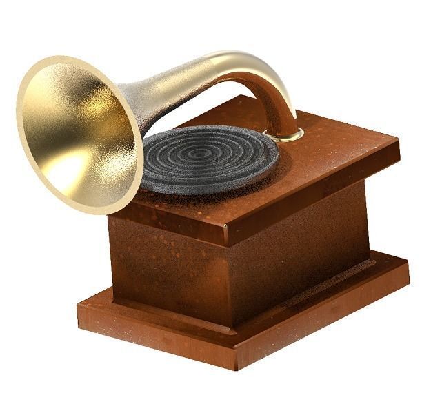 Gramophone Toy 3D print model_1