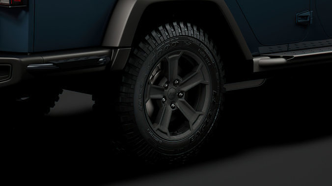 Jeep Gladiator Rubicon Recon 2018 wheel 3D model