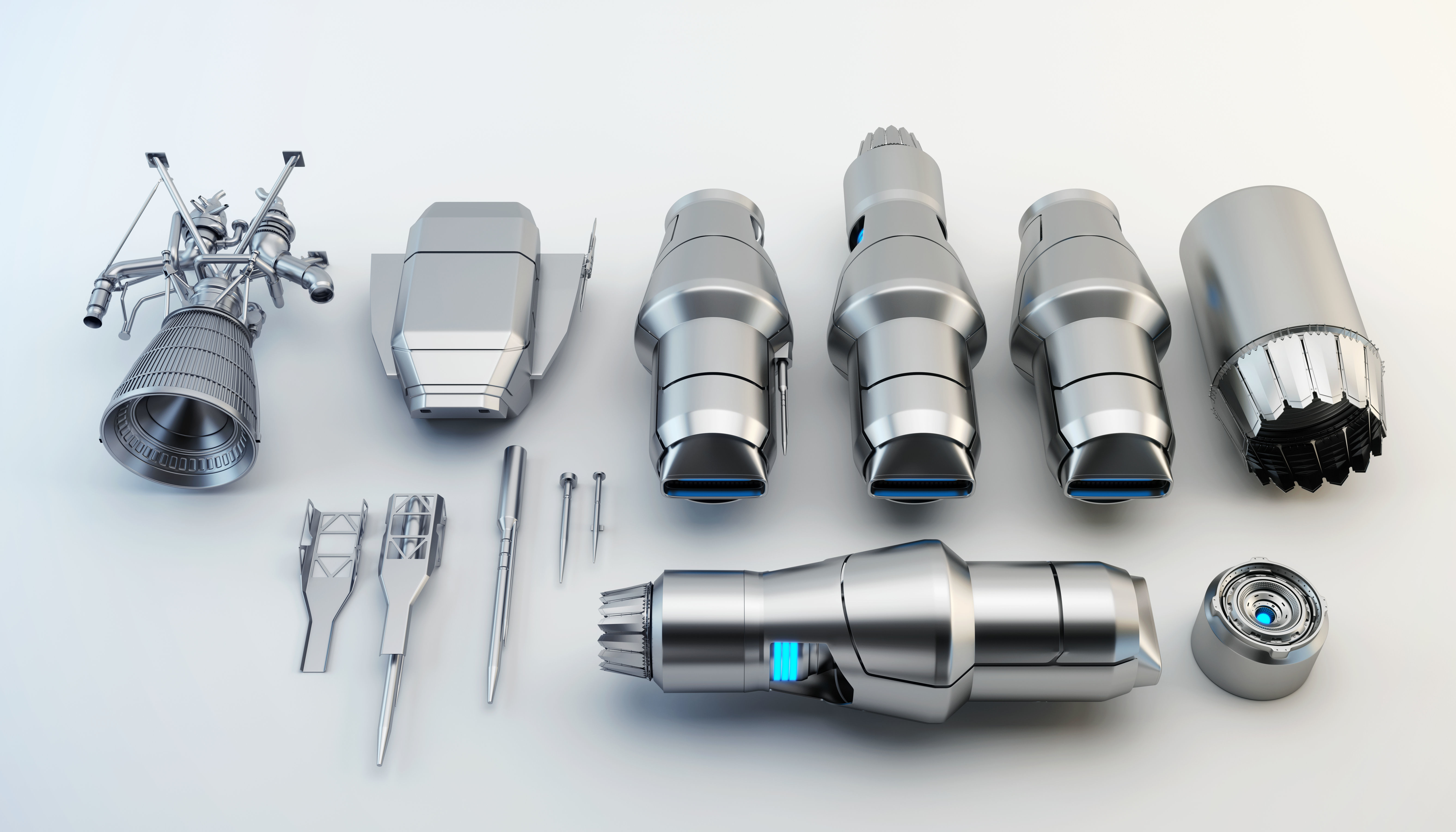 TURBINE SET II - SUBDIVISION READY 3D model_1