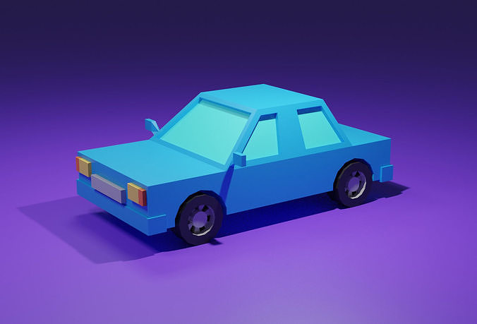 Low-poly Car Free 3D model