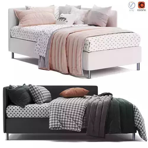 Citterio Meda Corner Bed 3D model