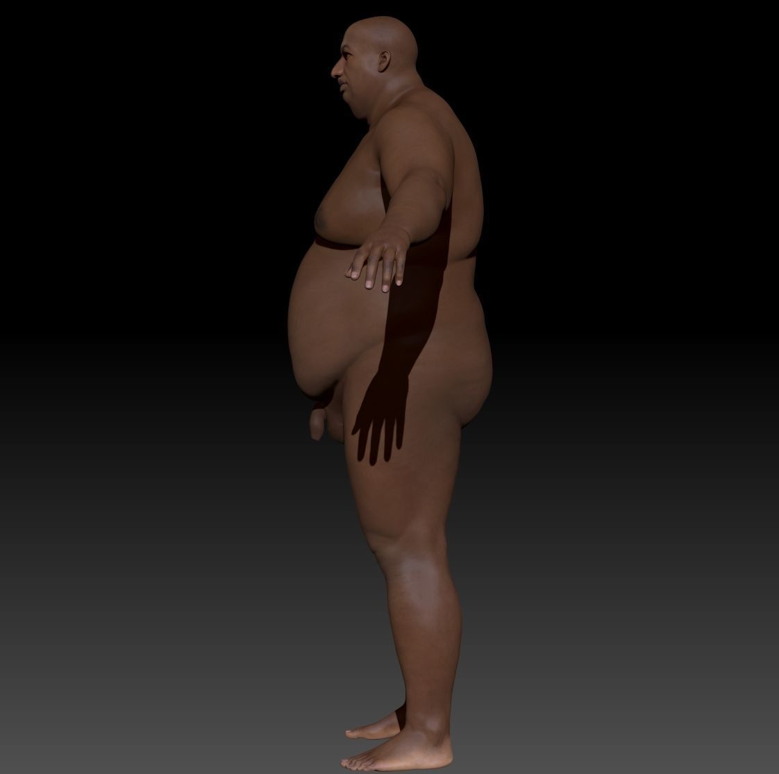 Fat AfroMan 3D model_3