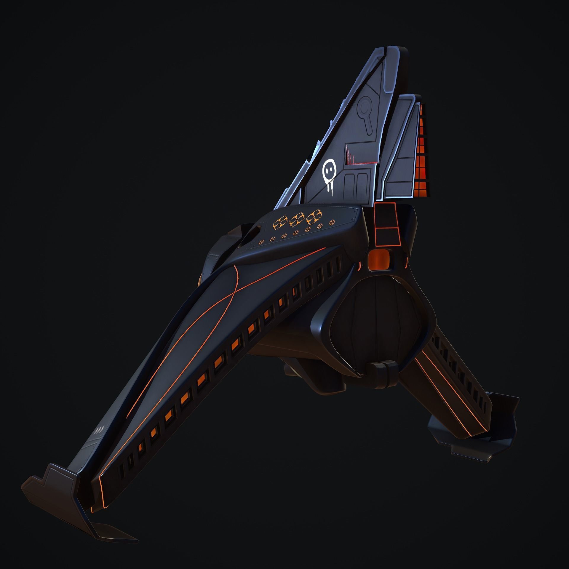 Spaceship 3D model_5