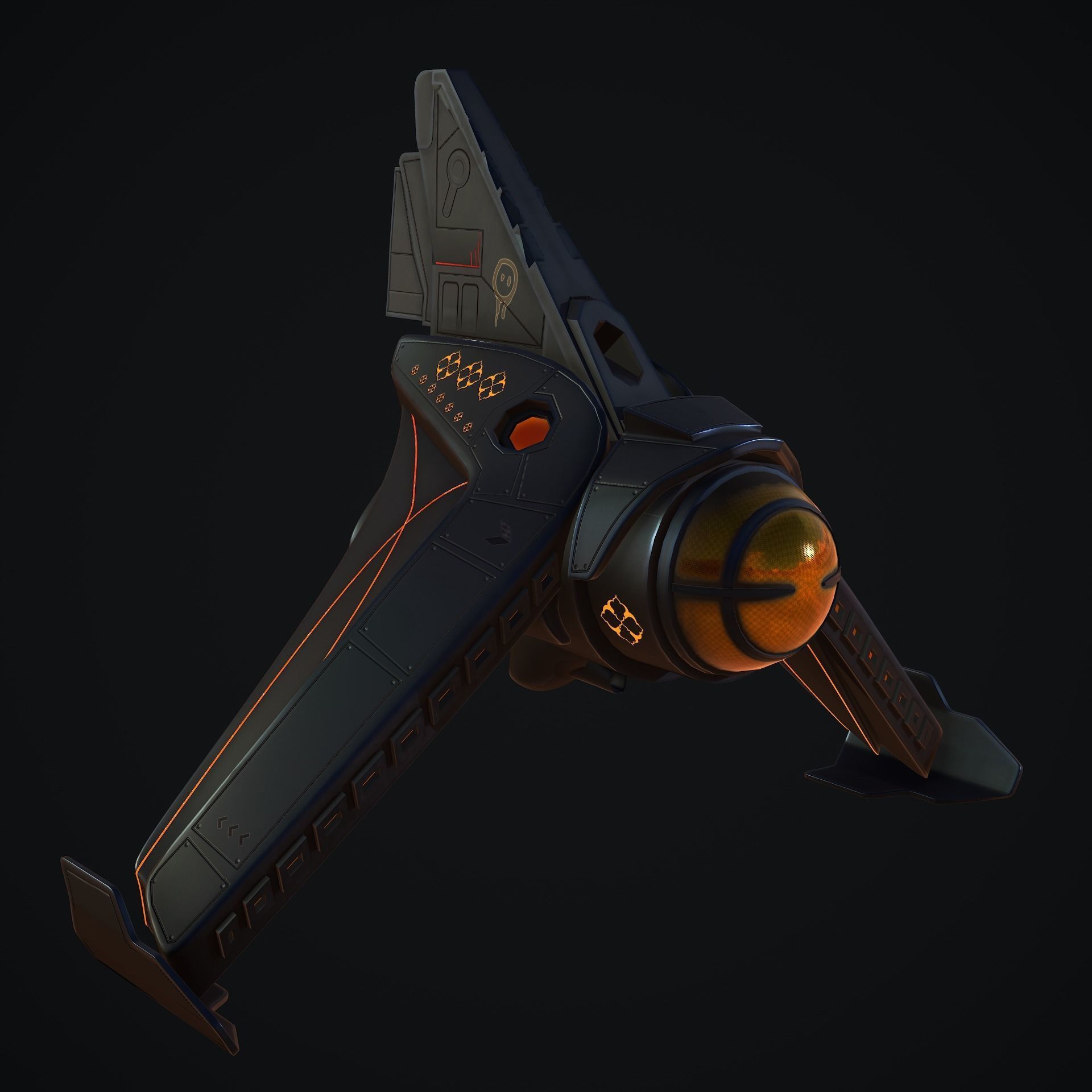 Spaceship 3D model_14