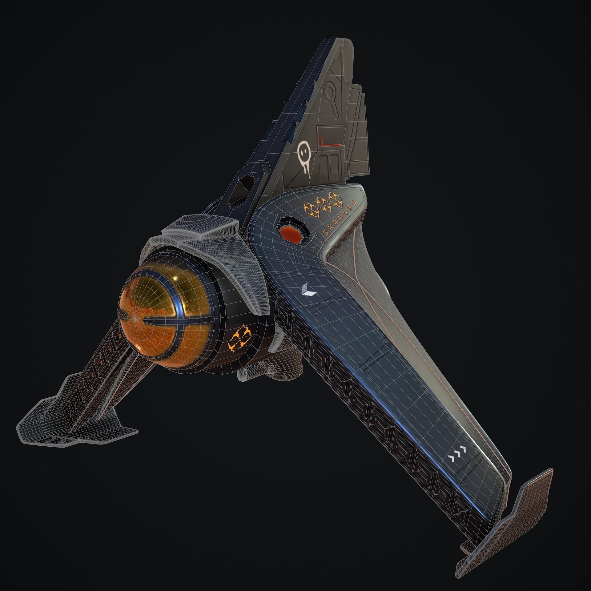 Spaceship 3D model_16