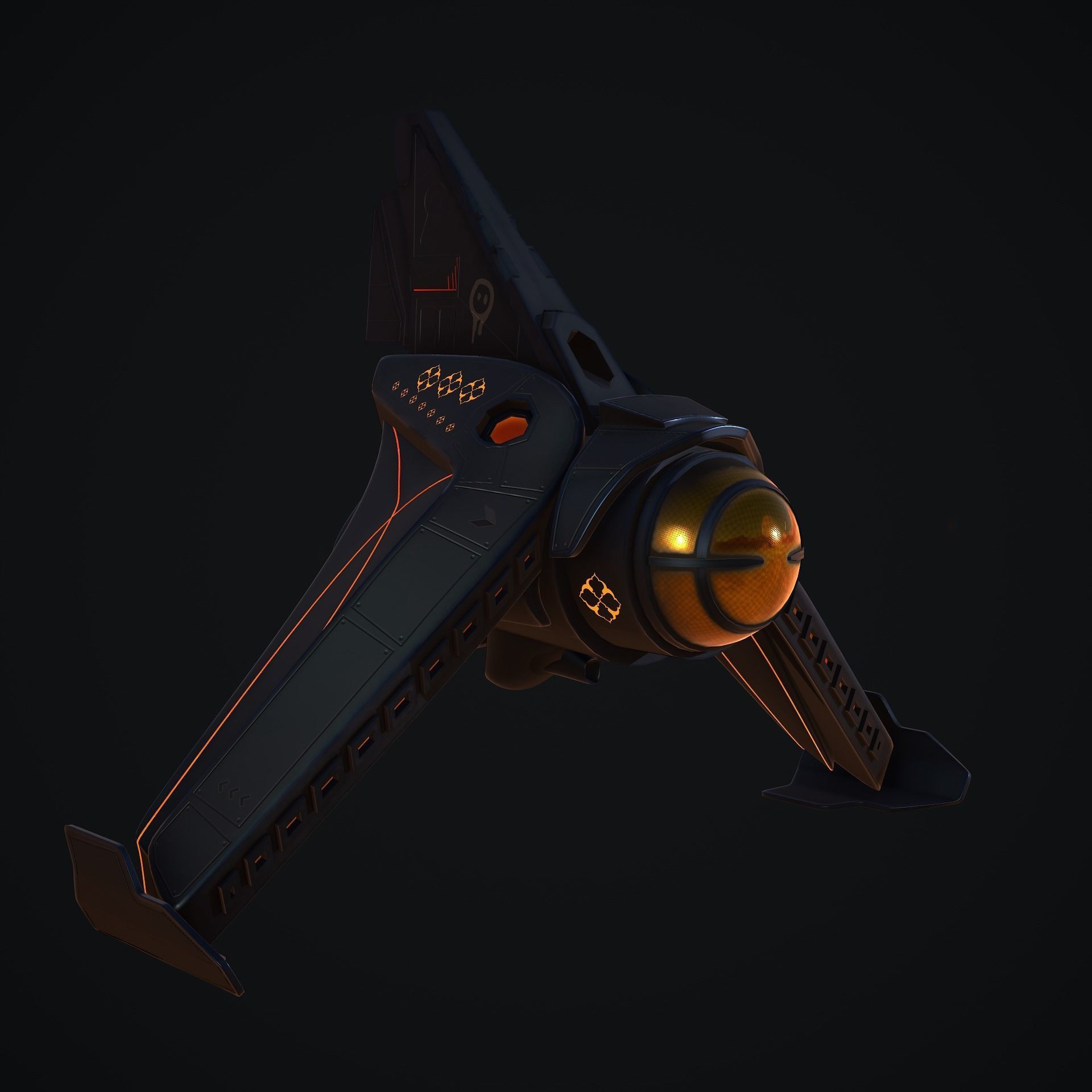 Spaceship 3D model_9
