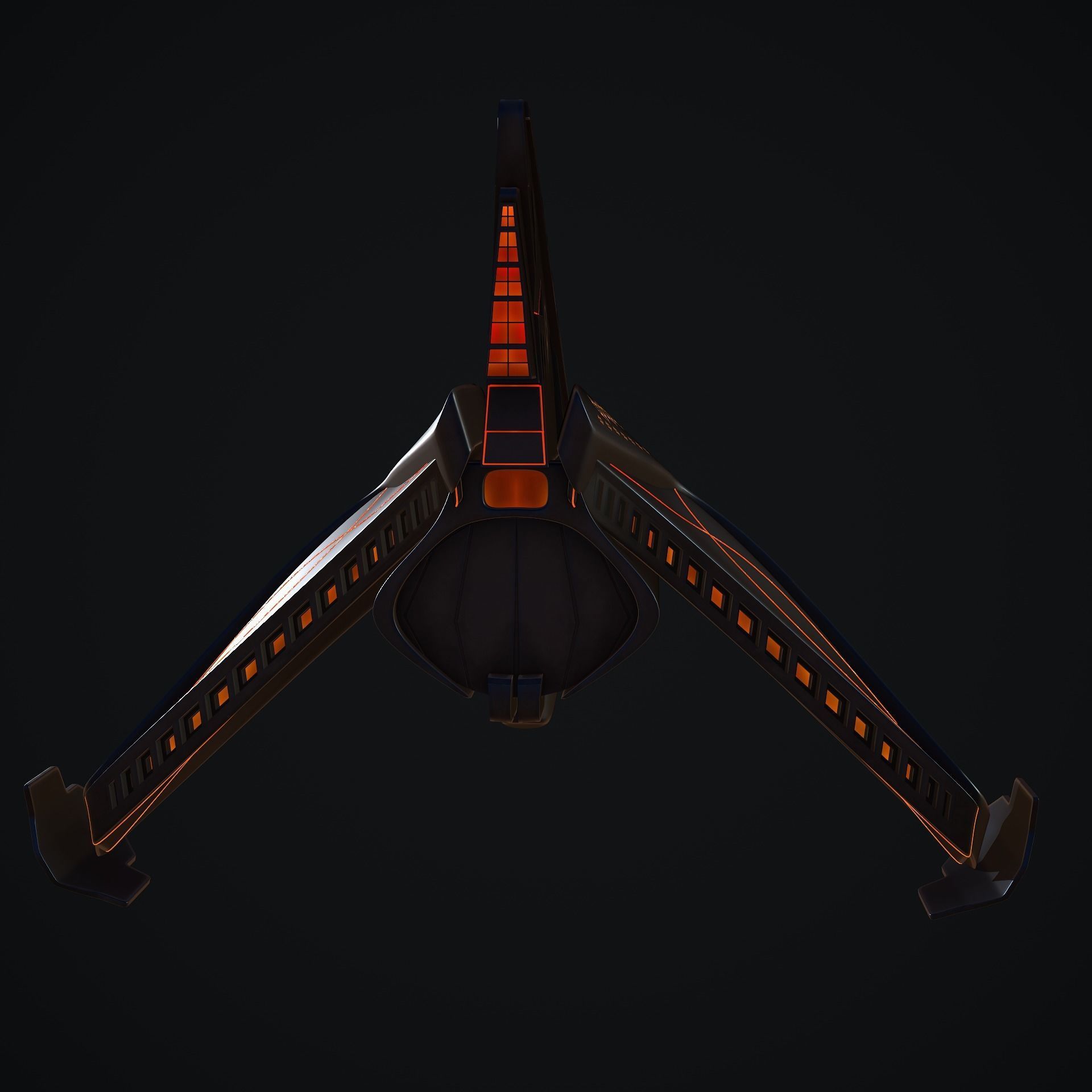 Spaceship 3D model_6